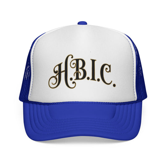 HBIC Trucker Cap — Chic Script Mesh Hat for Confident Style