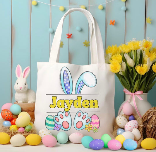 Personalized - able Easter Tote Bags