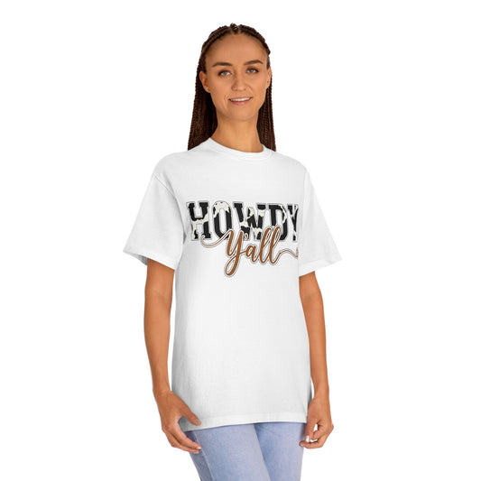 Howdy Y'all Cow Print Tee — Southern Country Graphic T-Shirt