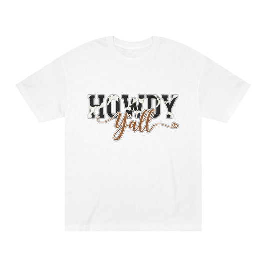 Howdy Y'all Cow Print Tee — Southern Country Graphic T-Shirt
