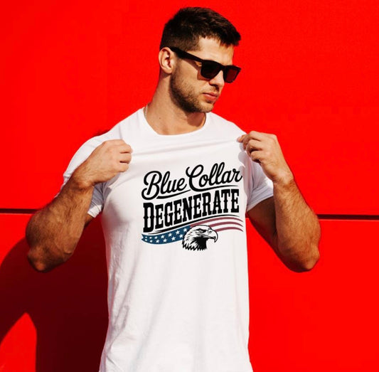 Blue Collar Degenerate T-shirt